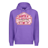 Purple santas hot chocolate Premium Hoodie - MaliasSmallBusiness
