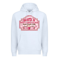 White santas hot chocolate Premium Hoodie - MaliasSmallBusiness