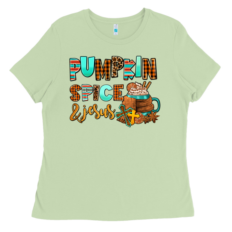 Pumpkin Spice And Jesus Ladies Tee by AdoDesignShop | Teevron