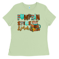 Matcha pumpkin spice and jesus Ladies Tee - AdoDesignShop