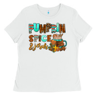 White pumpkin spice and jesus Ladies Tee - AdoDesignShop