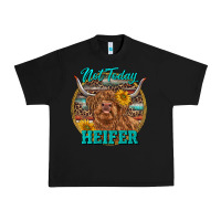 Black Highland Heifer Western Urban Heavy Tee - RanaPortraitStore