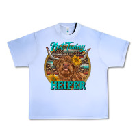 Grape Ice Highland Heifer Western Urban Heavy Tee - RanaPortraitStore