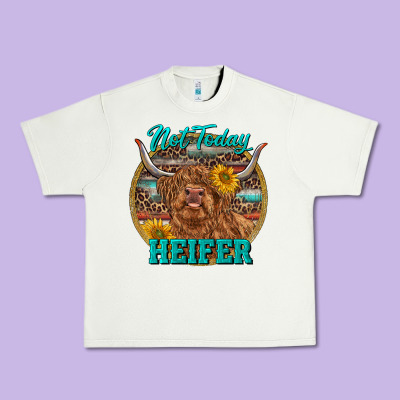 Highland Heifer Western Urban Heavy Tee Designed By Ranaportraitstore
