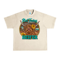 Sandshell Highland Heifer Western Urban Heavy Tee - RanaPortraitStore