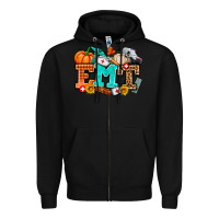 Black emt with fall Zipper Hoodie - AdoDesignShop