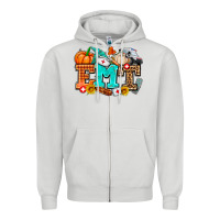 Dove Grey emt with fall Zipper Hoodie - AdoDesignShop
