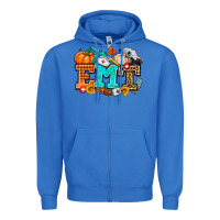True Royal emt with fall Zipper Hoodie - AdoDesignShop