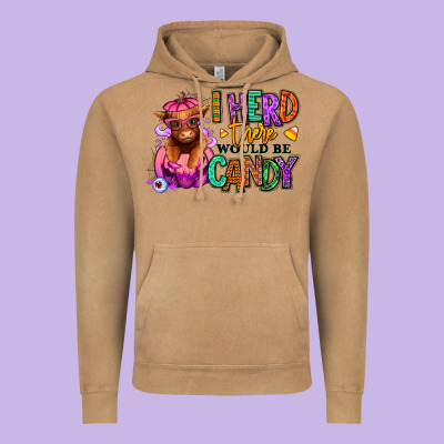 Vintage Hoodie I herd there would be candy Heifer