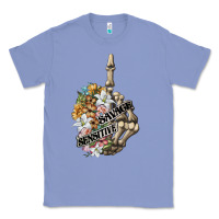 Colony Blue sensitive savage skeleton middle finger Classic Tee - FaDigitalArtStudio