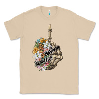 Mushroom sensitive savage skeleton middle finger Classic Tee - FaDigitalArtStudio