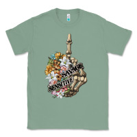 Sage sensitive savage skeleton middle finger Classic Tee - FaDigitalArtStudio