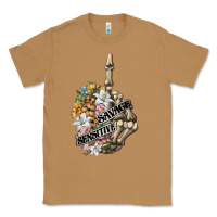 Toasted Coconut sensitive savage skeleton middle finger Classic Tee - FaDigitalArtStudio