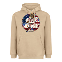 Mushroom Western Stars and Stripes Heavyweight Hoodie - LillyAllenDesigns