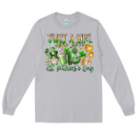 Moon Dust Just a Girl who Loves Saint Patrick's Day Long Sleeve Tee - RacoonDesign