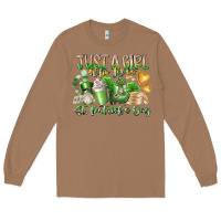 Toasted Coconut Just a Girl who Loves Saint Patrick's Day Long Sleeve Tee - RacoonDesign