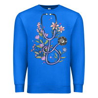 True Royal floral stethoscope Premium Sweatshirt - MaliasSmallBusiness