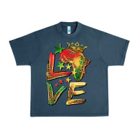 Midnight Navy juneteenth love Urban Heavy Tee - BarkalooDesign