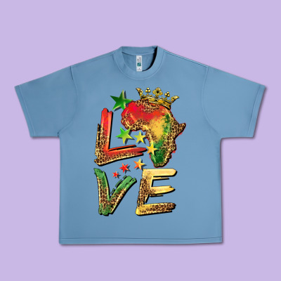 Juneteenth Love Urban Heavy Tee Designed By Barkaloodesign