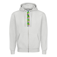 Dove Grey Halloween Key Fob Zipper Hoodie - BundleAndBundleShop