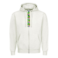 Oatmeal Heather Halloween Key Fob Zipper Hoodie - BundleAndBundleShop