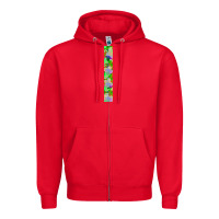 Red Halloween Key Fob Zipper Hoodie - BundleAndBundleShop