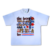 Grape Ice she loves jesus and america too Urban Heavy Tee - Zillion Design Studio