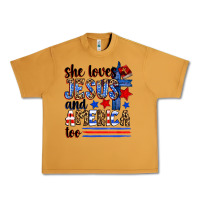 Peanut Butter she loves jesus and america too Urban Heavy Tee - Zillion Design Studio