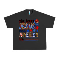 Pigment Black she loves jesus and america too Urban Heavy Tee - Zillion Design Studio