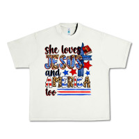Pistachio she loves jesus and america too Urban Heavy Tee - Zillion Design Studio