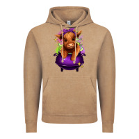 Vintage Coffee Halloween Heifer Vintage Hoodie - RanaPortraitStore