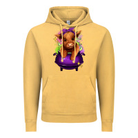 Vintage Mustard Halloween Heifer Vintage Hoodie - RanaPortraitStore