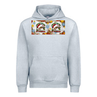 Heather Grey When You're Dead Inside But It's Christmas Hippie Skeleton Santa Urban Hoodie - Artiststas