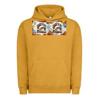 Pigment Peanut Butter When You're Dead Inside But It's Christmas Hippie Skeleton Santa Urban Hoodie - Artiststas