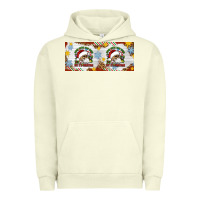 Pigment Pistachio When You're Dead Inside But It's Christmas Hippie Skeleton Santa Urban Hoodie - Artiststas