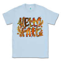 Dusty Blue hello fall Classic Tee - RacoonDesign
