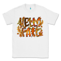 White hello fall Classic Tee - RacoonDesign