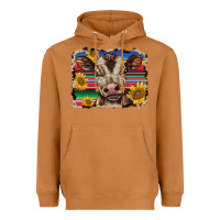 Meerkat western background baby calf Heavyweight Hoodie - BarkalooDesign