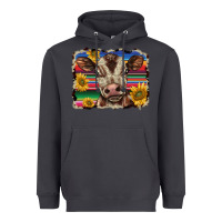 Smoke western background baby calf Heavyweight Hoodie - BarkalooDesign