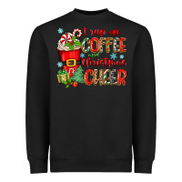 Black i run on coffee and christmas cheer Heavyweight Sweatshirt - Zillion Design Studio
