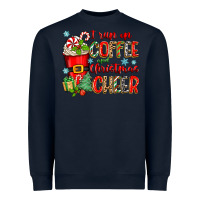 Navy i run on coffee and christmas cheer Heavyweight Sweatshirt - Zillion Design Studio