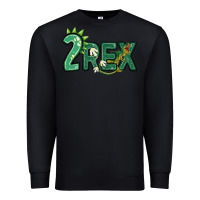 Black two rex Premium Sweatshirt - MaliasSmallBusiness