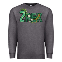 Charcoal Heather two rex Premium Sweatshirt - MaliasSmallBusiness