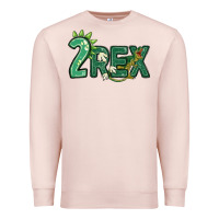 Pale Pink two rex Premium Sweatshirt - MaliasSmallBusiness