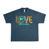 Midnight Navy love mom western Urban Heavy Tee - texasbilliewilder