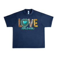 Navy love mom western Urban Heavy Tee - texasbilliewilder