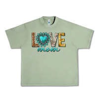 Oil Green love mom western Urban Heavy Tee - texasbilliewilder