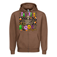 Chestnut dead inside but its spooky season Zipper Hoodie - AdoDesignShop