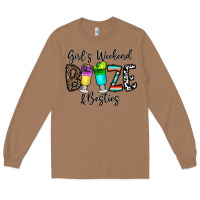 Toasted Coconut girl's weekend booze & besties Long Sleeve Tee - CowhideDigitalArt