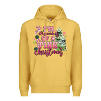 Antique Gold im dreaming of a pink christmas Premium Hoodie - MaliasSmallBusiness